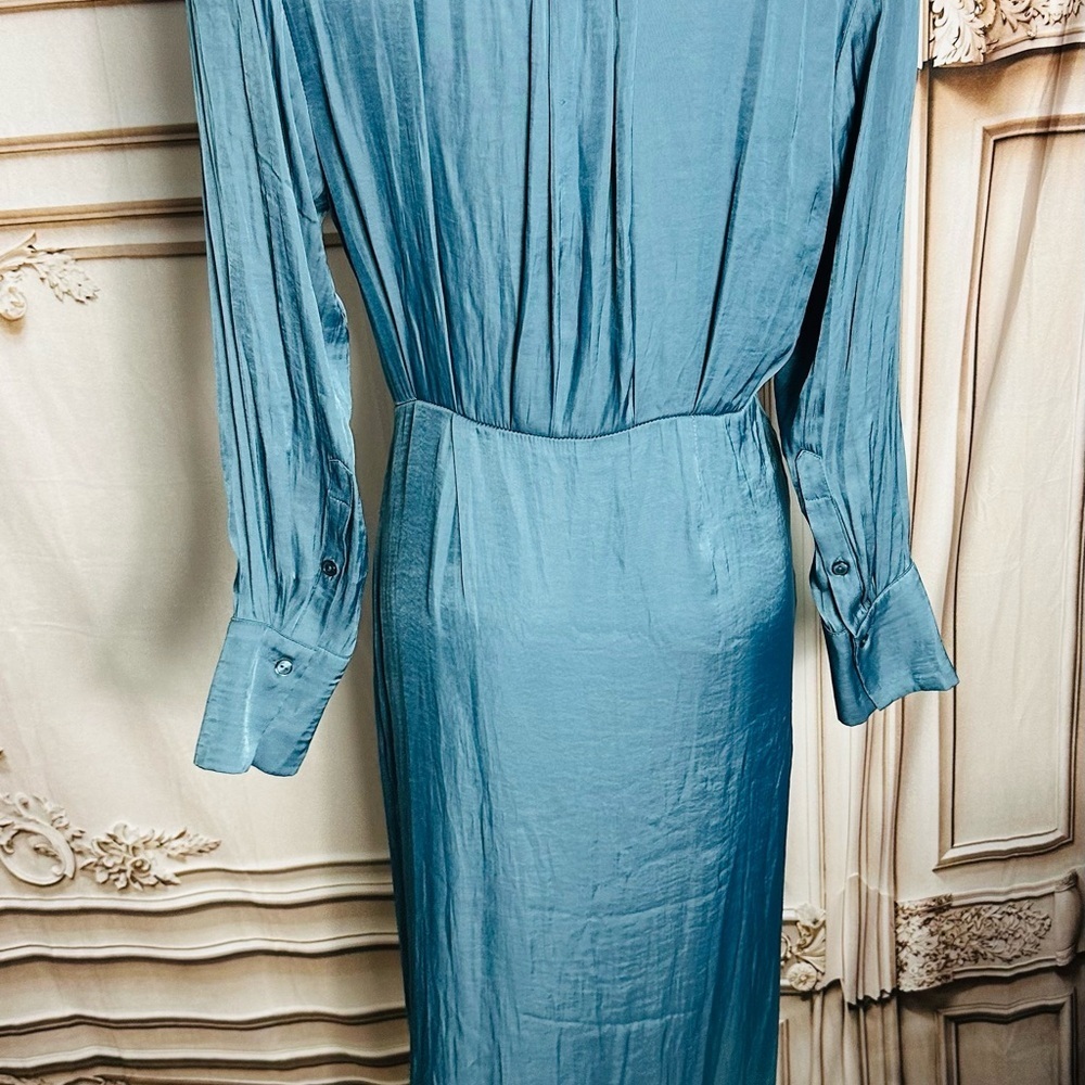 Steve Madden Teal Long Sleeve Dress - Picture 3 of 7